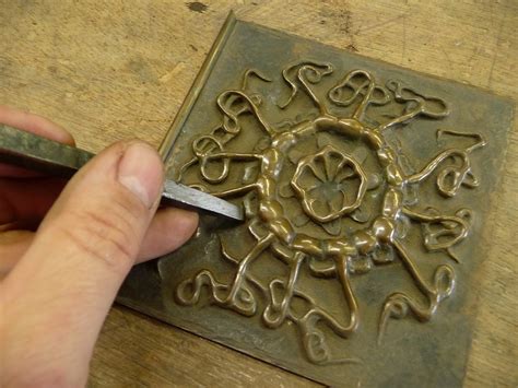 repousse metalwork